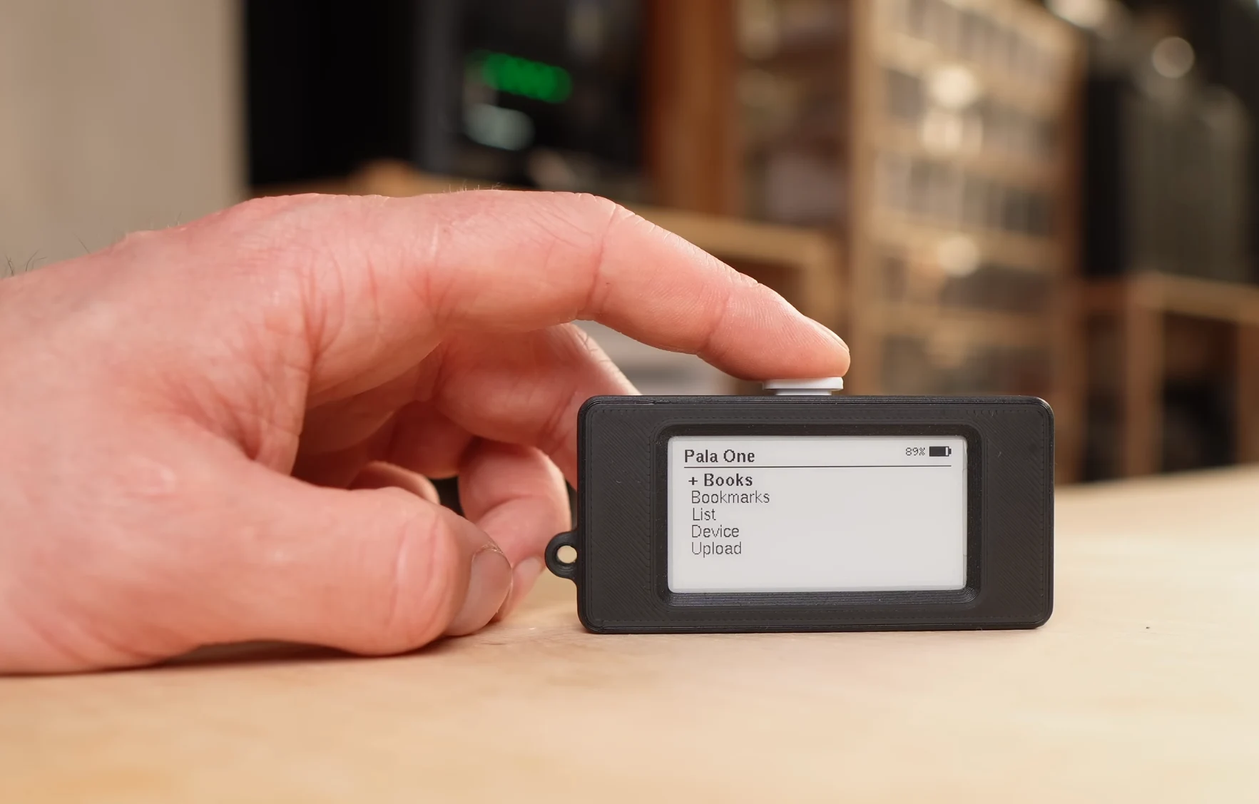 $30 Tiny DIY E-Ink Reader Smaller Than AirPods Case with 2-Week Battery