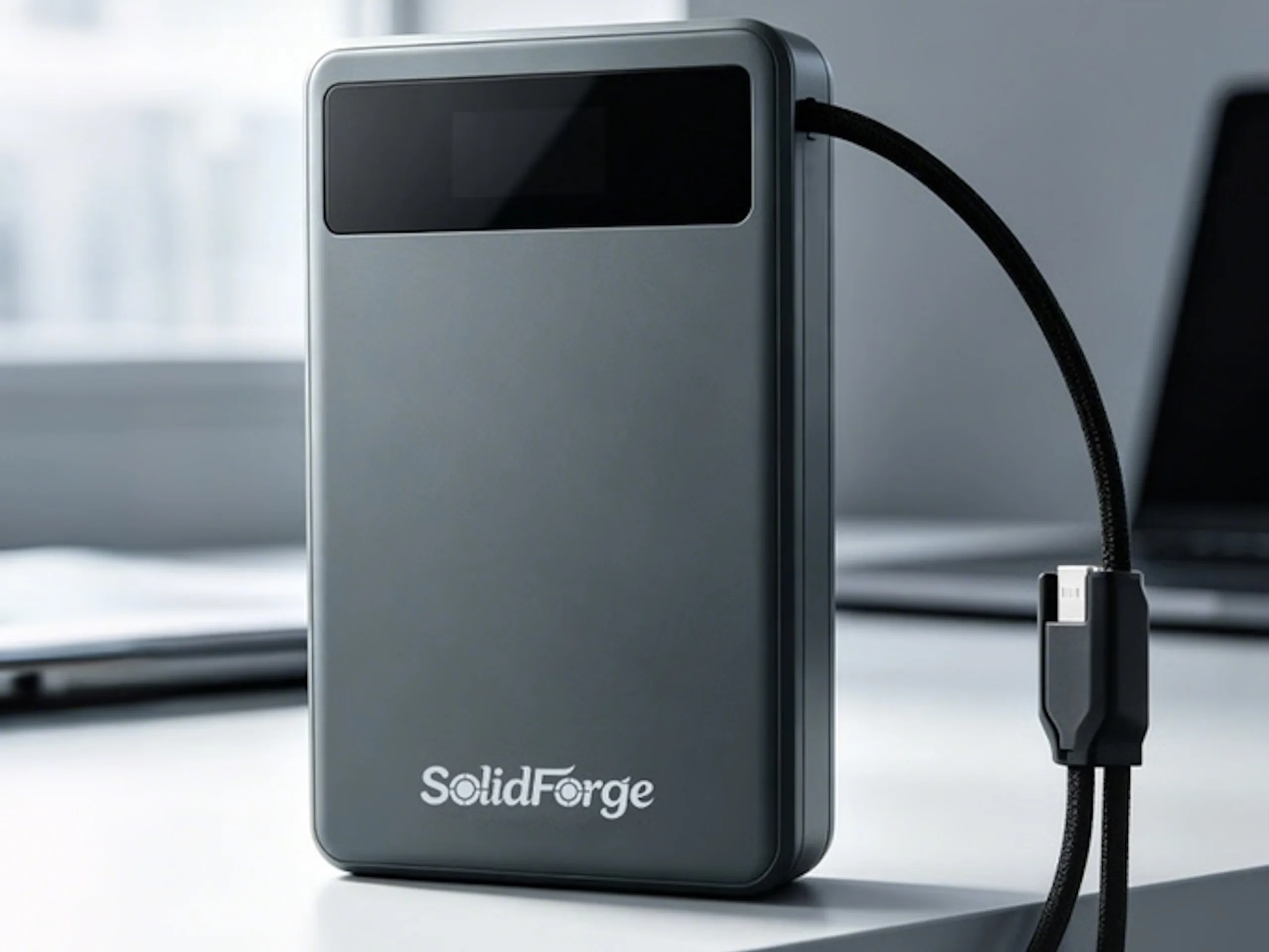 SolidForge: Rugged Solid-State Power Bank with MagSafe Support