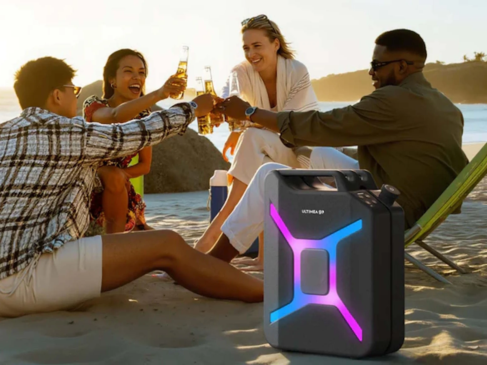Ultimea Go Sports 300W Jerrycan-Style Speaker with Auracast for Jam Sessions