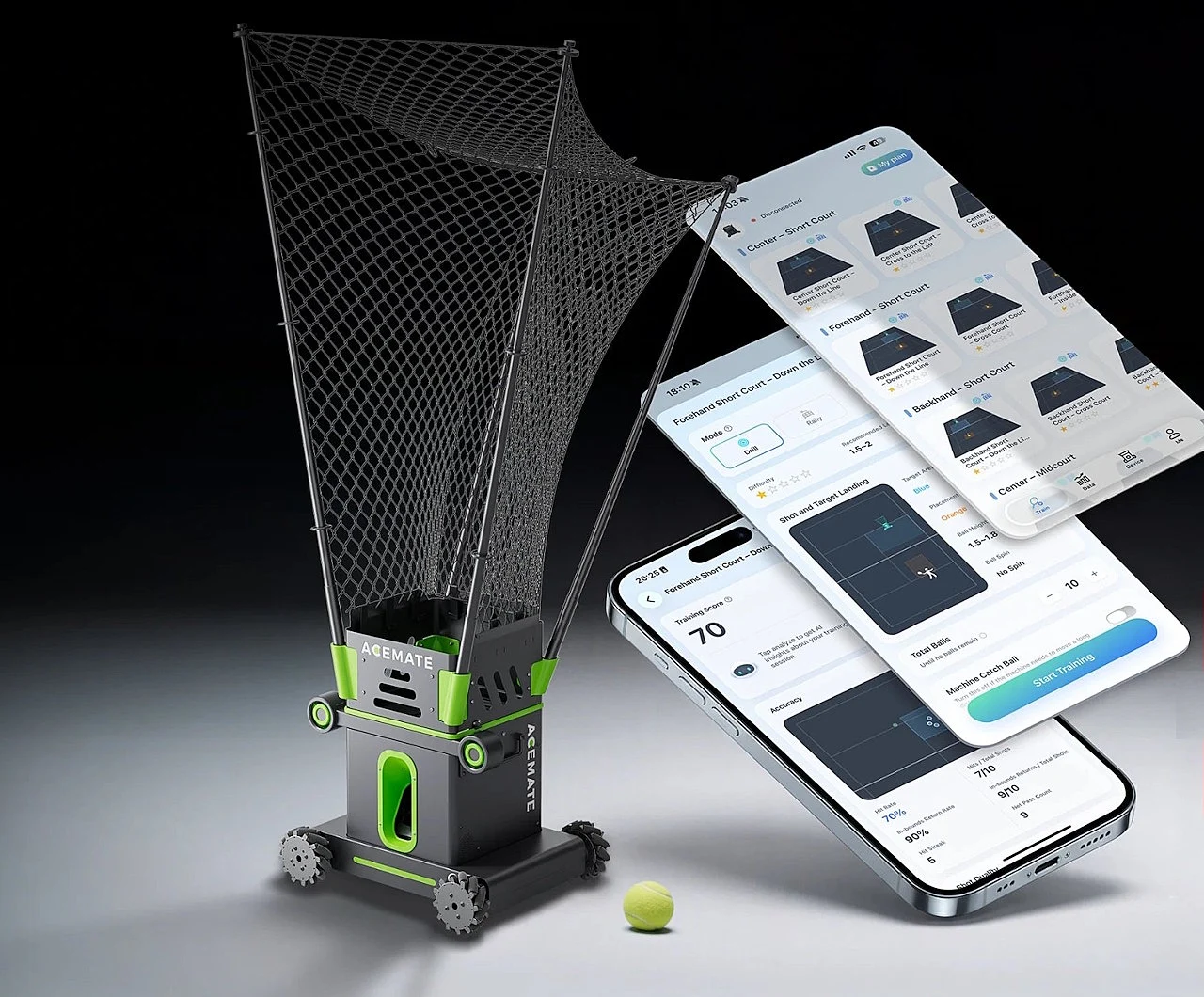 Acemate AI Tennis Robot: Advanced Drill Modes for All Skill Levels