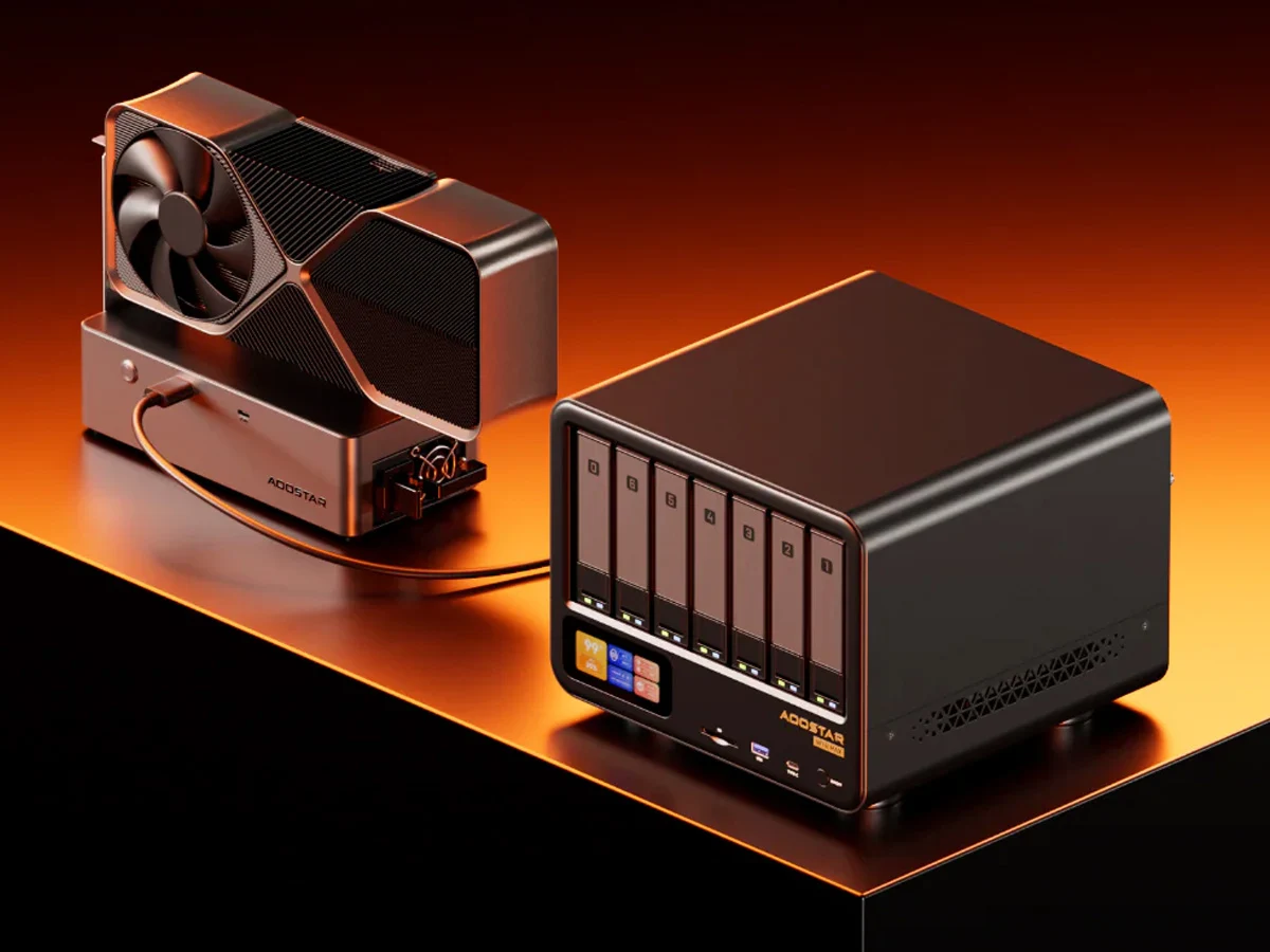 Aosotar 11-Bay NAS with OCuLink and Built-In Screen Launches Affordable