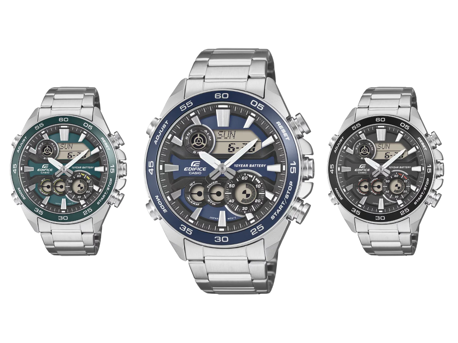 Casio Edifice Ana-Digital Watches Launch with 10-Year Battery Life