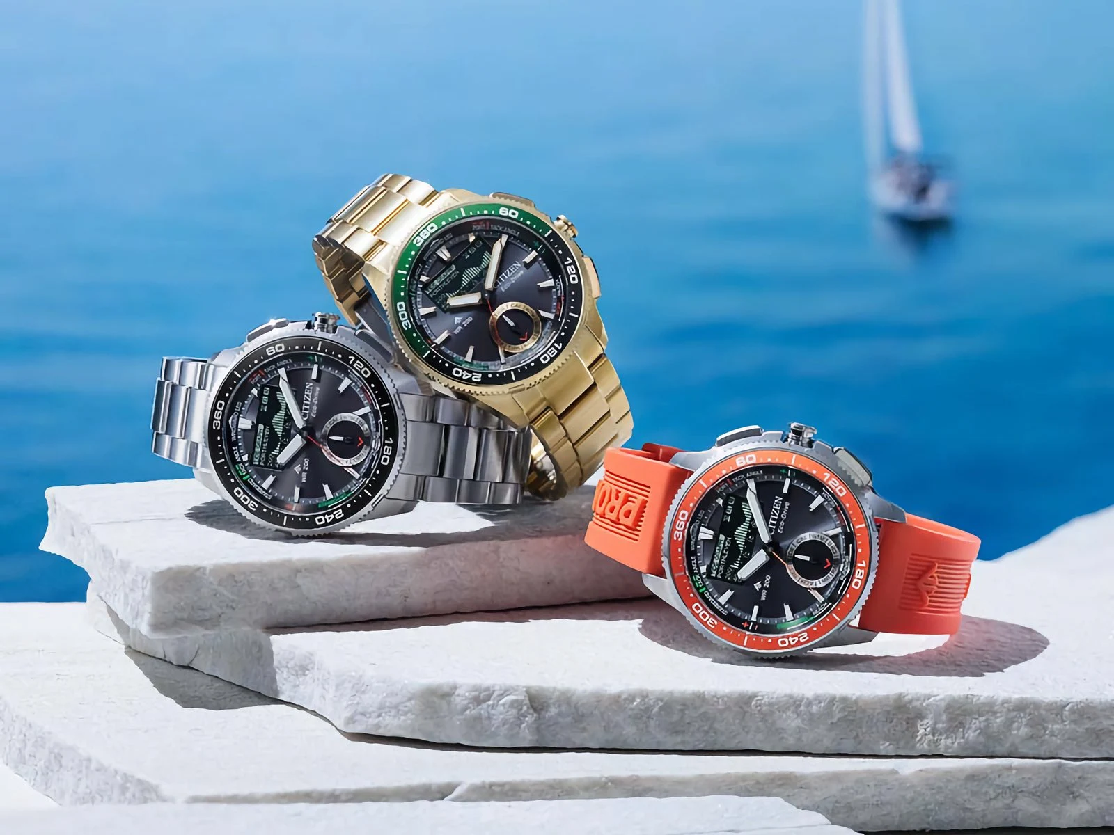 Citizen Promaster Wave Tracker Yacht Timers with Advanced Sailing Tech