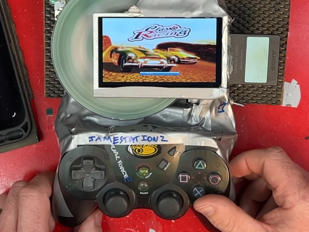 YouTuber builds Frankenstein-style duct-taped portable PS2 vs Steam Deck battery life