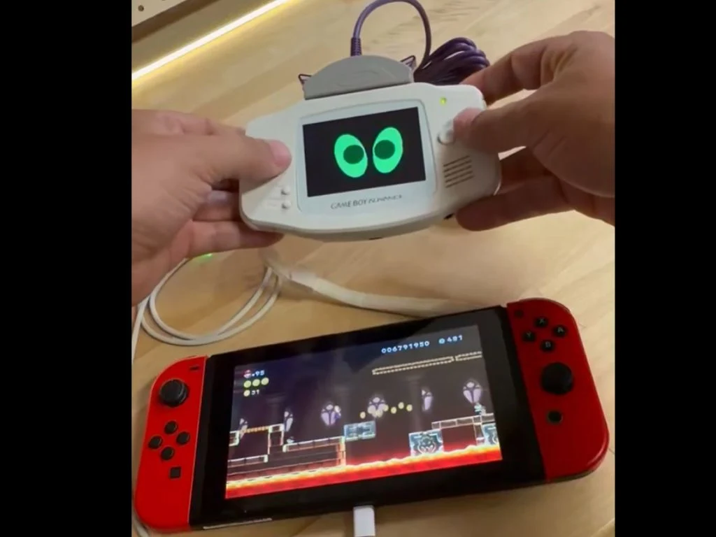 GBA to Switch Controller Mod with Link Cable Conversion