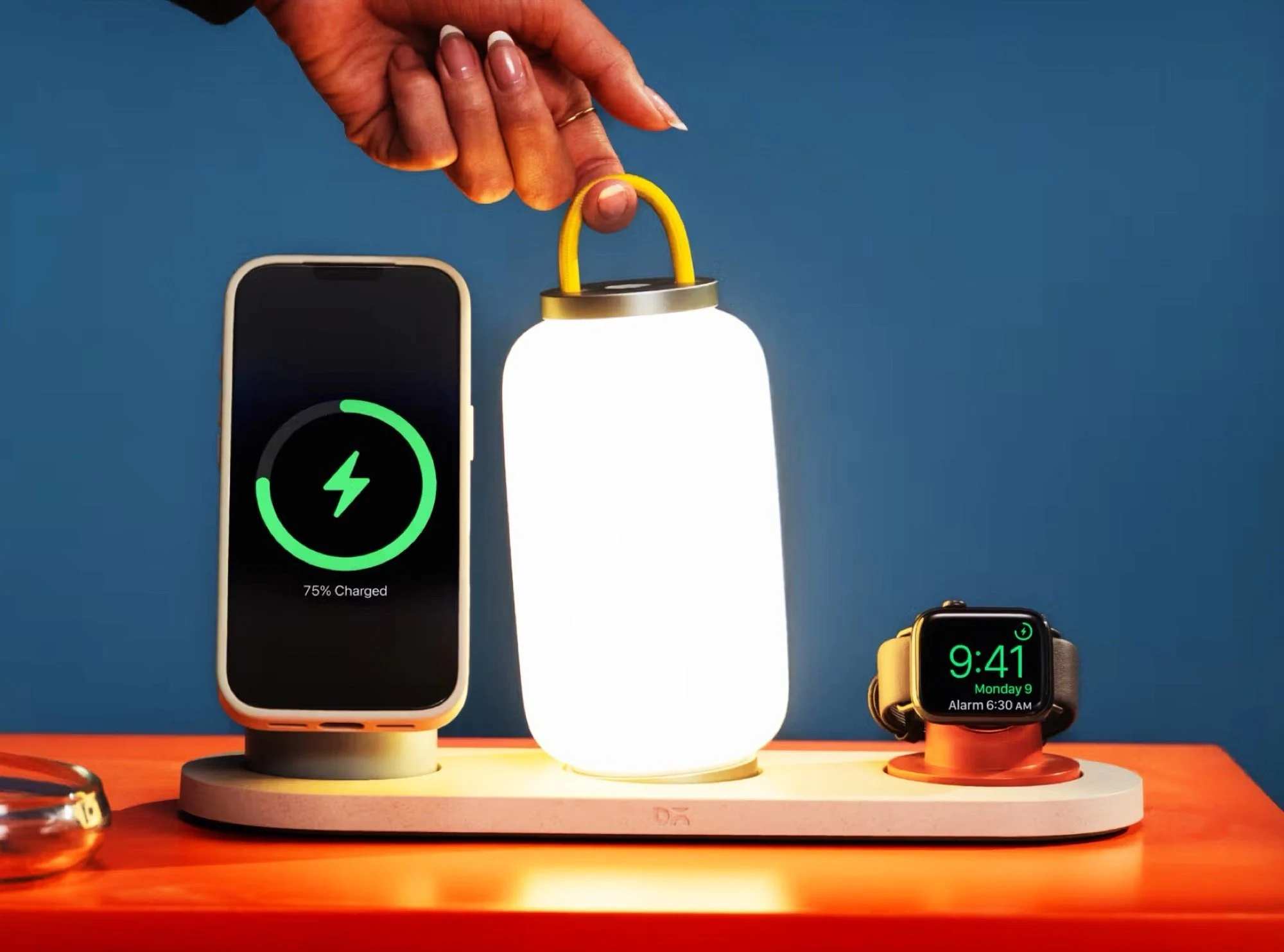 Modular Dock: Qi2, Qi, Apple Watch Chargers & Lamp Battery Powered