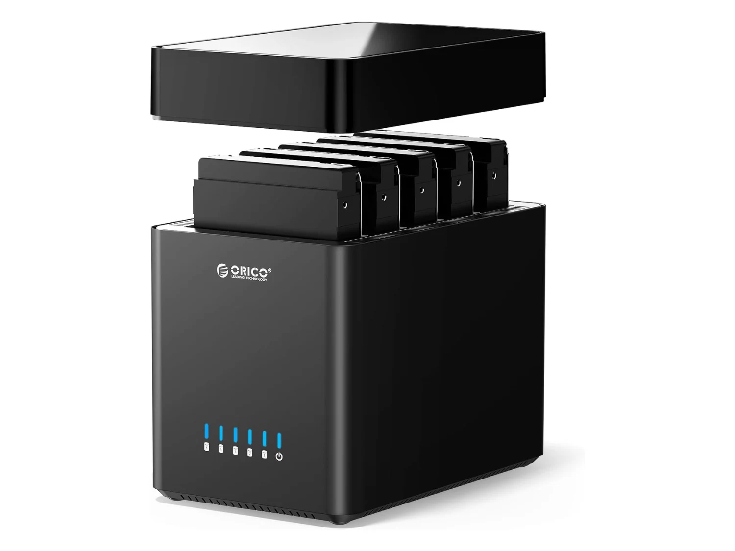 Orico 5-Bay 3.5″ HDD Enclosure with Magnetic Tool-Free Cover 90TB Capacity