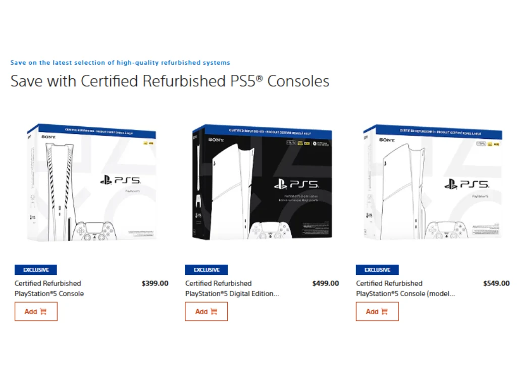 PS5 Slim Certified Refurbished Prices Rise $100 Amid Cheaper PS5 Alternatives