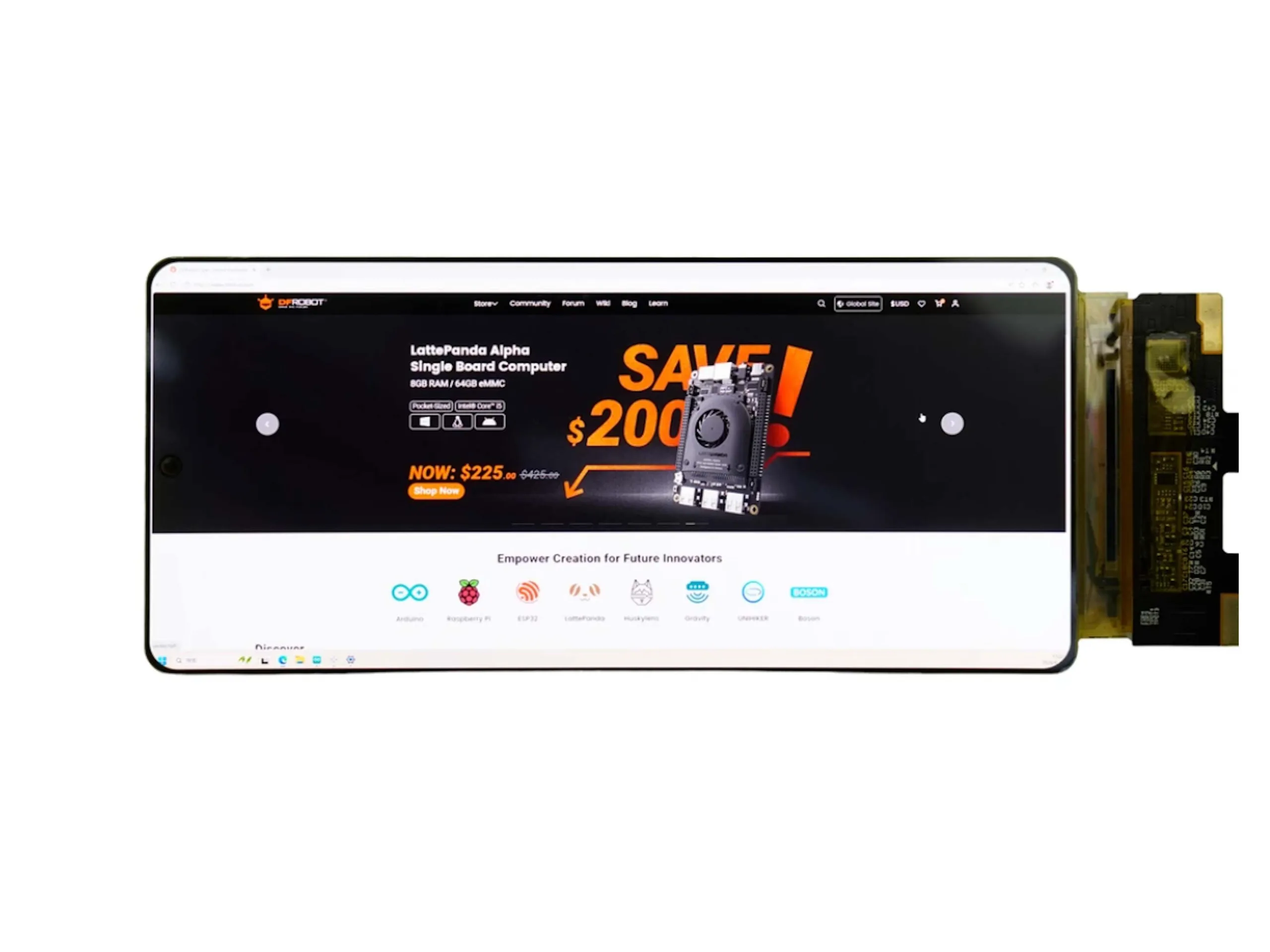 Flexible 6.7-Inch AMOLED Display with 2.4K Resolution and 450 Nits