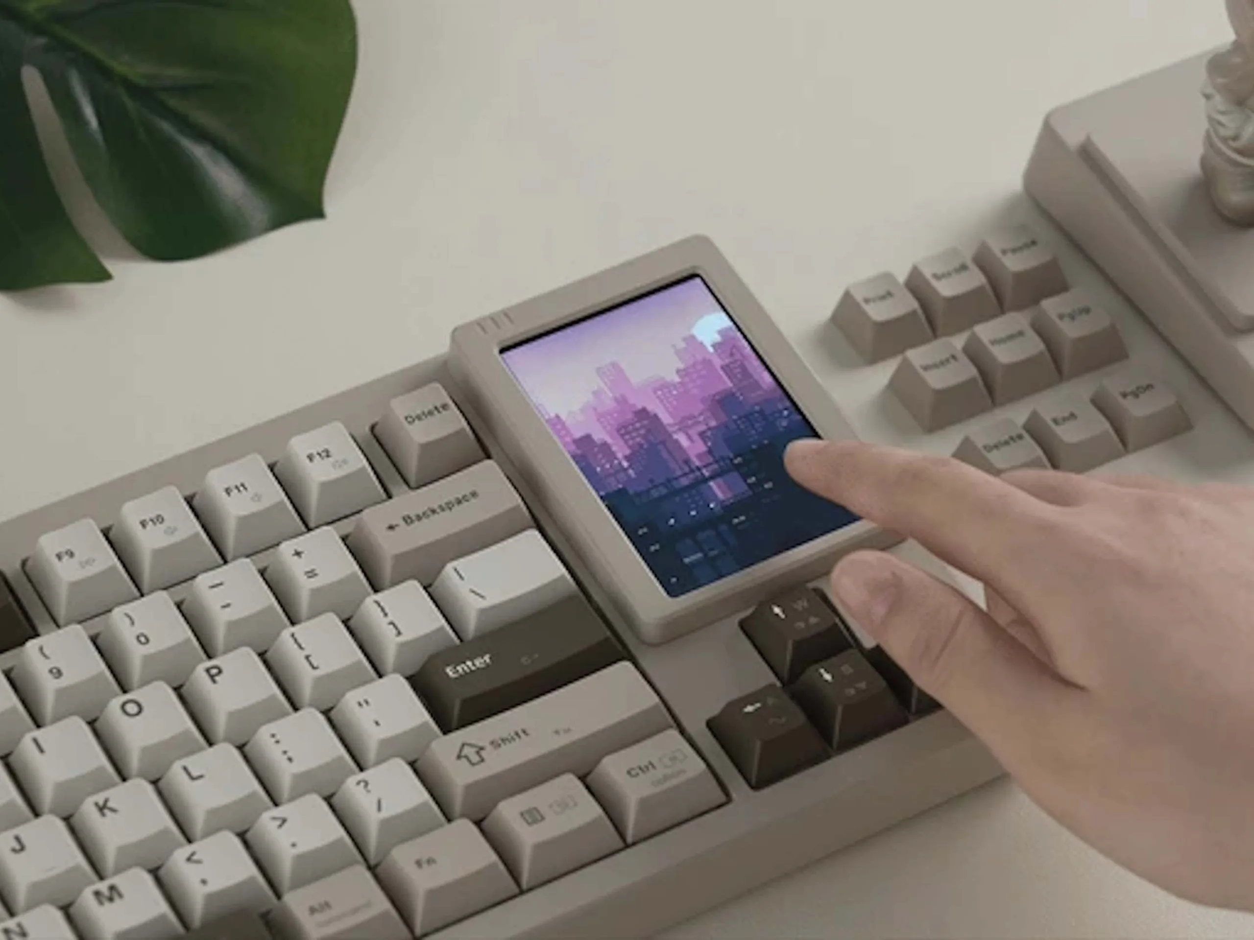 Womier DUO87 Modular Mechanical Keyboard with Touchscreen for $99
