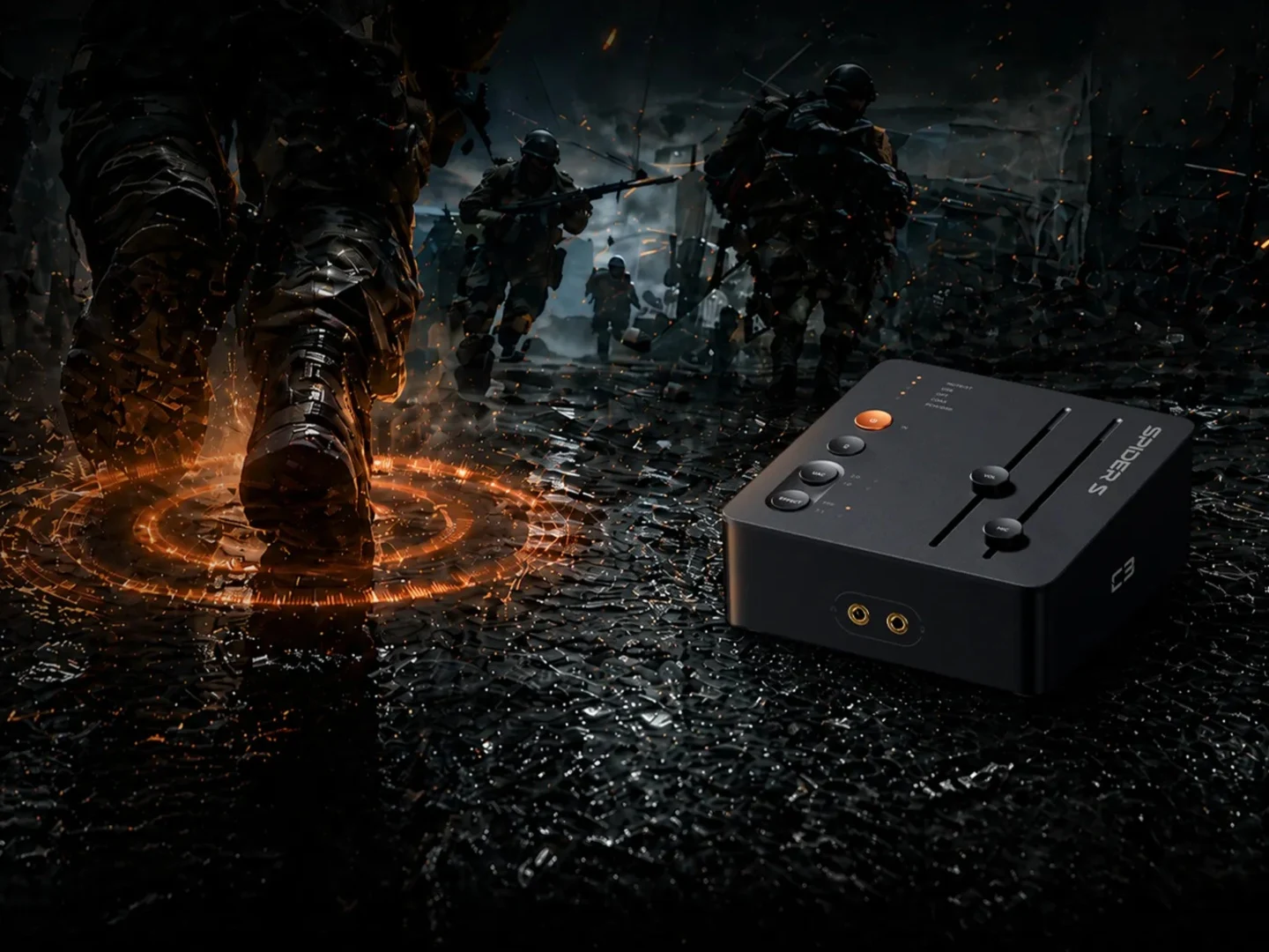 Fosi Audio C3 Gaming Sound Card with Footstep Boost, K7 DAC/AMP