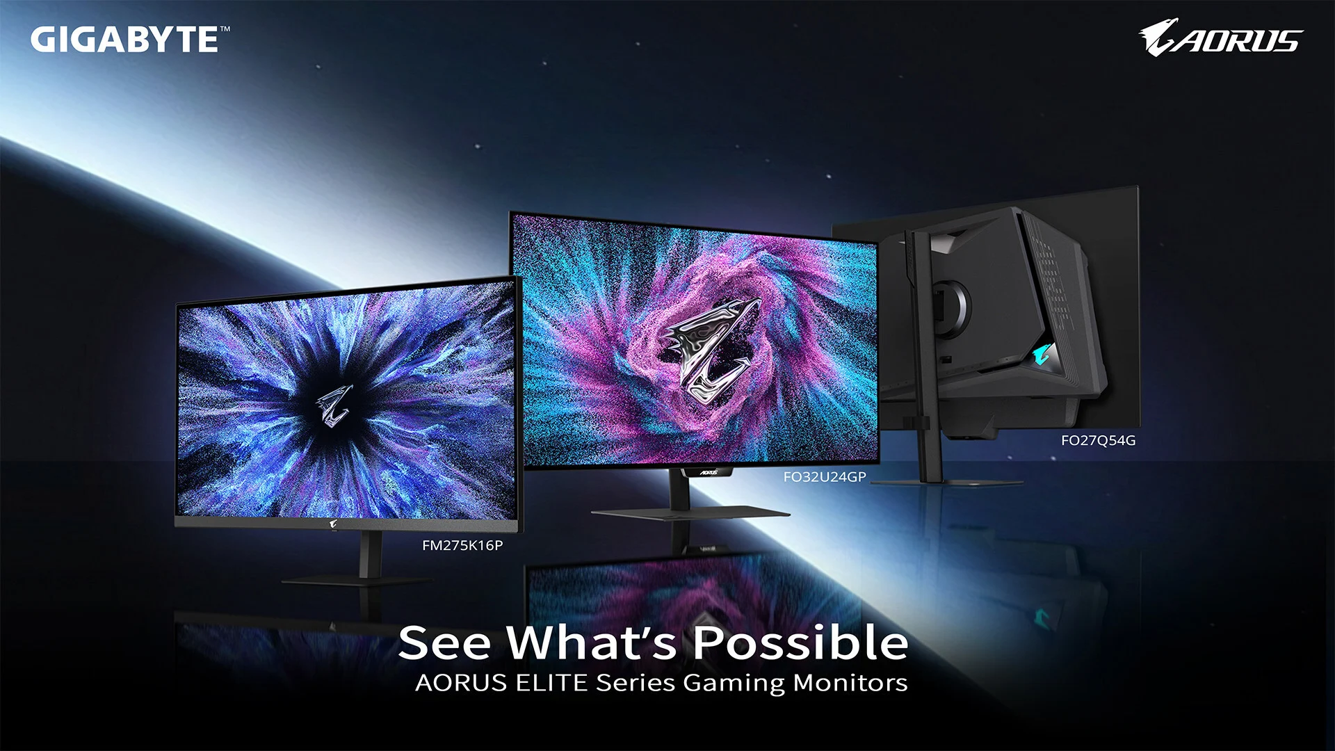 Gigabyte Unveils 3 Gaming Monitors with Tandem OLED & Mini LED