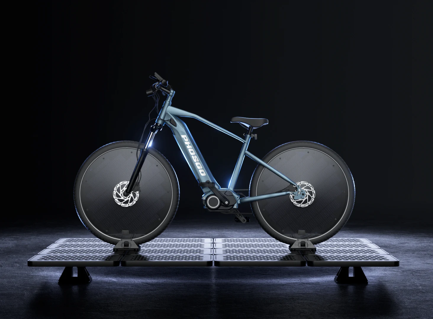 Phosgo World’s First Solar E-Bike: 120 Mile Range